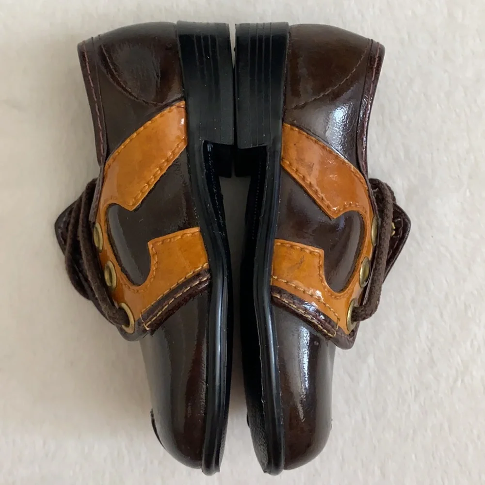 Vintage | Toddler Saddle Shoes Brown Oxfords Crown Heel Made in USA Retro (5)